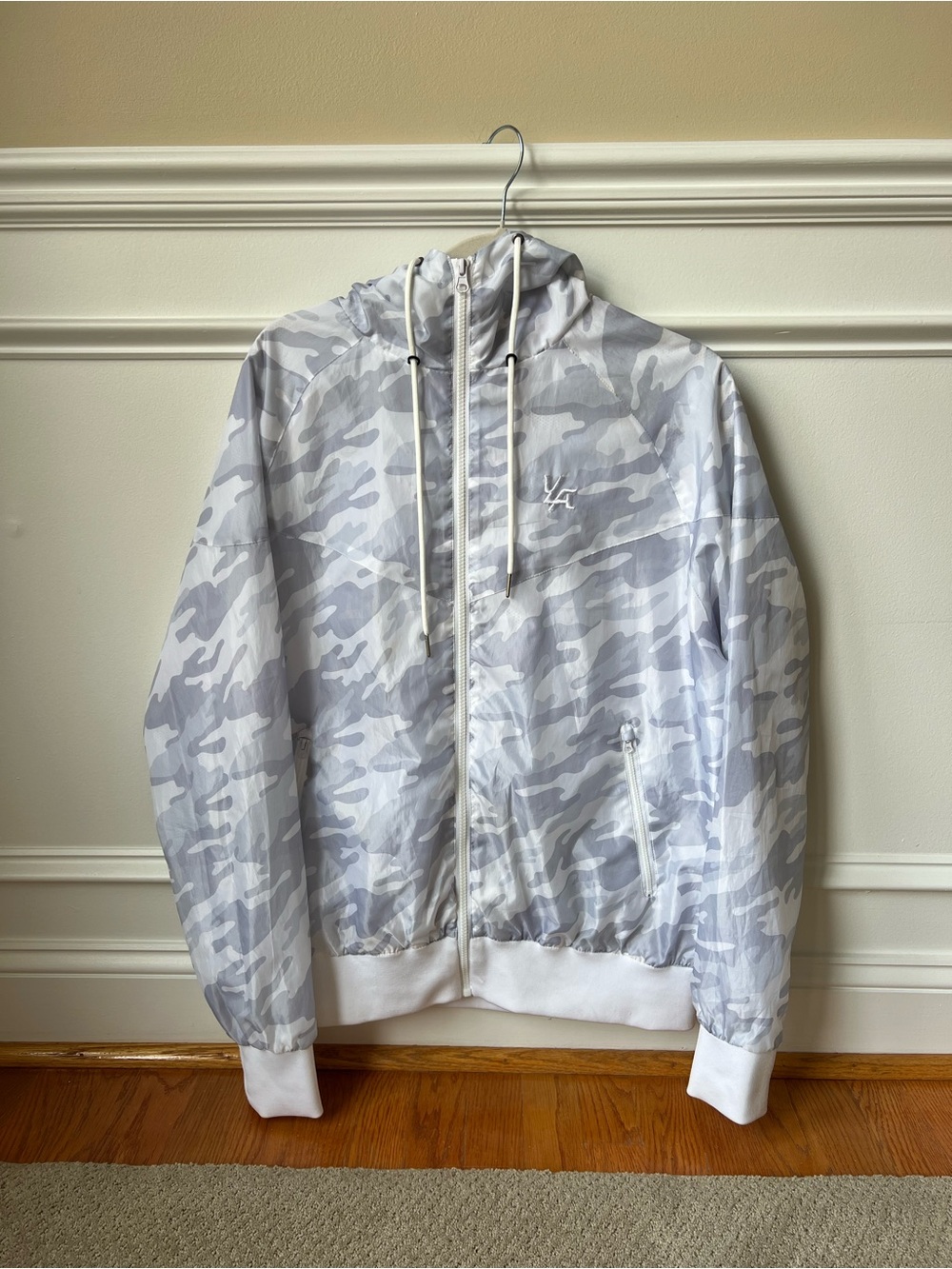YoungLA Light Gray Camo Hooded Jacket